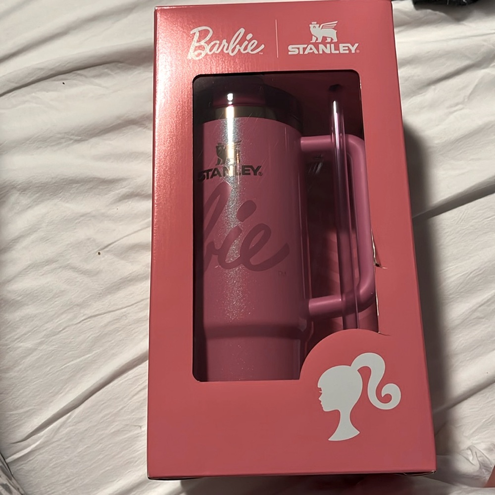 Barbie Stanley Pink Insulated Water Bottle 30 oz